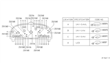 Diagram for 1997 Infiniti J30 Instrument Panel Light Bulb - 24860-86Y04