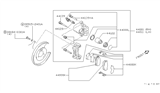 Diagram for Infiniti Q45 Brake Caliper - 44001-0P600