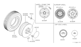 Diagram for Infiniti J30 Spare Wheel - 40300-10Y77