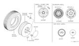 Diagram for 1993 Infiniti J30 Spare Wheel - 40300-10Y77