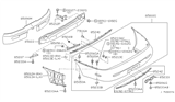 Diagram for 1995 Infiniti J30 Bumper - 85022-10Y25