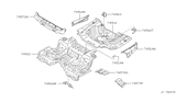 Diagram for 1997 Infiniti J30 Floor Pan - 74512-22Y00