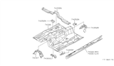 Diagram for 1995 Infiniti J30 Engine Mount Bracket - 74360-10Y00