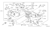 Diagram for 1997 Infiniti J30 Blend Door Actuator - 27741-10Y00