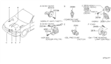 Diagram for 1997 Infiniti J30 Horn - 25605-18Y01