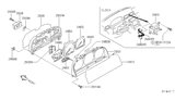 Diagram for 1995 Infiniti J30 Instrument Panel Light Bulb - 24860-10Y05