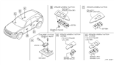 Diagram for 2005 Infiniti FX45 Power Window Switch - 25401-7Y010