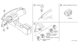 Diagram for Infiniti Mirror Switch - 25570-CL000