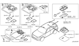 Diagram for 2004 Infiniti FX45 Dome Light - 26442-AL500