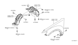 Diagram for 2005 Infiniti FX45 Wheelhouse - 63844-CL70A