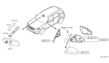 Diagram for Infiniti Mirror Cover - K6373-CG000