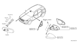 Diagram for 2007 Infiniti FX45 Mirror Cover - K6374-CG000