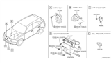 Diagram for Infiniti FX45 Horn - 25620-CG000