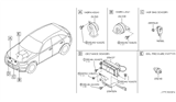 Diagram for Infiniti FX35 Horn - 25610-CG000