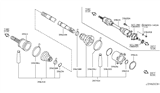 Diagram for 2008 Infiniti FX35 Axle Shaft - 39600-CG000