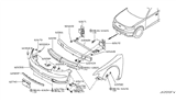 Diagram for 2006 Infiniti FX35 Bumper - 62022-CG025