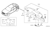 Diagram for Infiniti FX45 Door Handle - 90940-CL70C