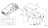 Diagram for 2005 Infiniti FX35 Door Handle - 90940-CL70C