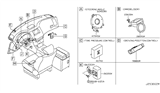 Diagram for Infiniti FX45 Steering Angle Sensor - 47945-AL700