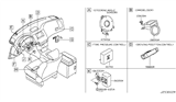 Diagram for Infiniti FX35 Steering Angle Sensor - 47945-AL700