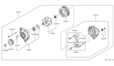 Diagram for 2004 Infiniti FX35 Alternator Case Kit - 23127-AR000