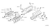 Diagram for Infiniti Cylinder Head Bolts - 11056-AR000