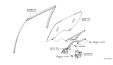 Diagram for Infiniti FX45 Window Run - 82331-CG000
