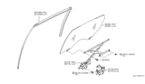 Diagram for Infiniti FX35 Window Run - 82331-CG000