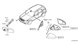 Diagram for Infiniti FX45 Car Mirror - 96301-8Y85B