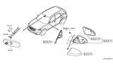 Diagram for 2008 Infiniti FX35 Car Mirror - 96301-8Y70B