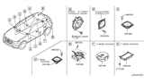 Diagram for Infiniti FX45 Car Speakers - 28148-CL70A