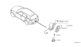 Diagram for Infiniti FX45 Door Lock Actuator - 90500-AQ000