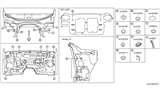 Diagram for Infiniti FX45 Body Mount Hole Plug - 01651-00333