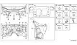 Diagram for 2006 Infiniti FX45 Body Mount Hole Plug - 01651-00333