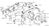 Diagram for 2007 Infiniti FX45 Instrument Cluster - 68241-CG000