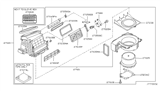 Diagram for Infiniti M45 Blower Motor - 27225-AM611