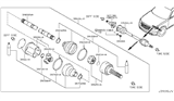 Diagram for Infiniti FX45 CV Boot - 39241-CG025