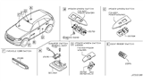 Diagram for 2006 Infiniti FX35 Power Window Switch - 25411-AX600