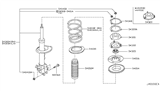 Diagram for Infiniti Strut Bearing - 54325-AG000
