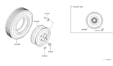 Diagram for 2004 Infiniti FX35 Spare Wheel - 40300-CG077