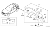 Diagram for Infiniti FX45 Door Handle - 90940-AQ001