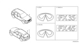 Diagram for 2004 Infiniti FX35 Emblem - 62892-CG000