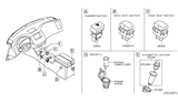 Diagram for 2006 Infiniti FX45 Seat Switch - 25500-9W200