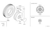 Diagram for Infiniti FX45 Wheel Cover - 40315-CL84A