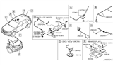 Diagram for 2005 Infiniti FX45 Antenna Cable - 28241-CG000