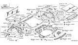 Diagram for 2013 Infiniti FX50 Cigarette Lighter - 253A2-0W000