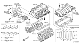 Diagram for 2004 Infiniti Q45 Intake Manifold Gasket - 14035-AR201