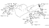 Diagram for Infiniti M45 Transfer Case Mount - 11375-CG11A