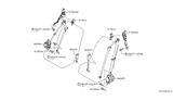 Diagram for 2003 Infiniti FX45 Seat Belt - 86843-CG001