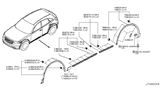 Diagram for Infiniti FX45 Door Moldings - 82870-CG000